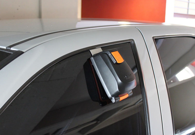 Car dealer key box for window. Useful for the automotive market.