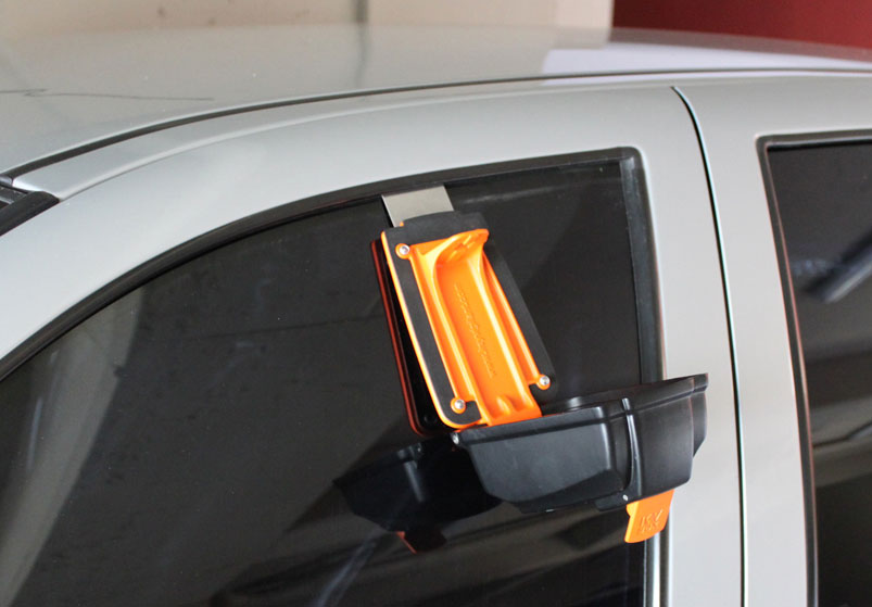 Car dealer key box for window. Useful for the automotive market.