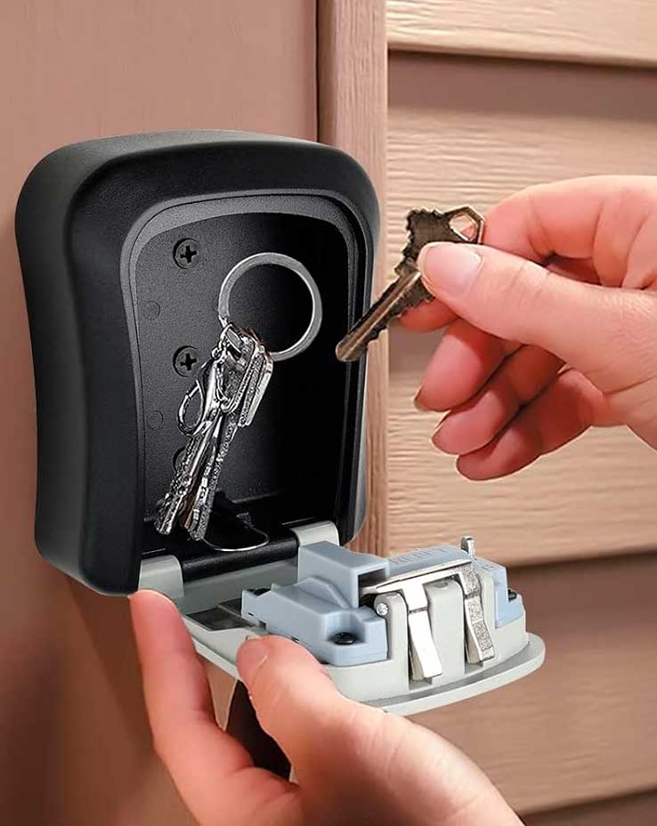 Caja guarda llaves de seguridad para residencias. 